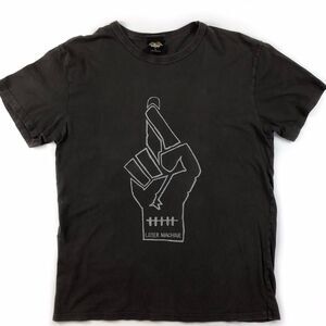 Loser Machine 90s Y2k Skater Large brown gray graphic t-shirt Grunge Emo Retro